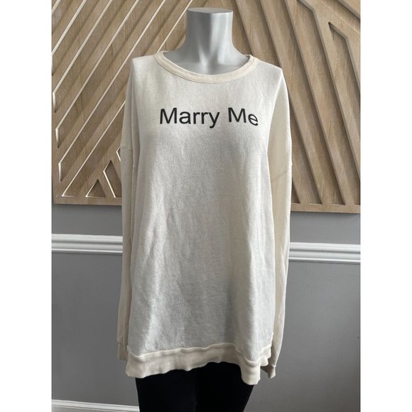 WILDFOX Marry Me Juliet Barefoot Oversized Sweater - Size XS - Picture 2 of 6